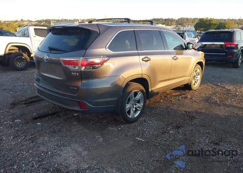 2016 Toyota Highlander Hybrid Limited из США, поврежденный, VIN 5TDDCRFH6GS017869